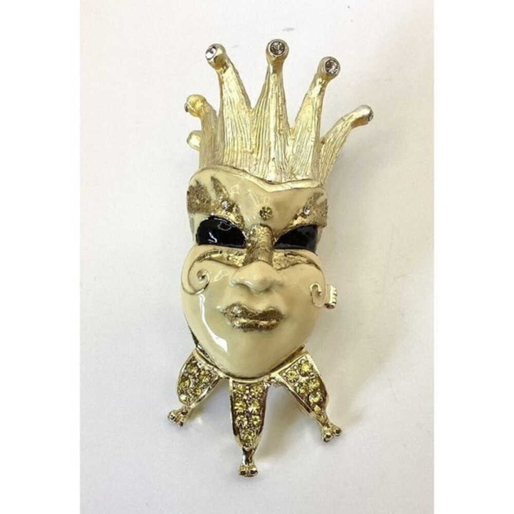 Work Of Art Jeweled Trinket Box #47 City of Masks Mardi Gras Mask